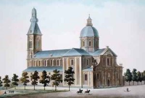 Church of St Pierre at Ghent from Choix des Monuments Edifices et Maisons les plus remarquables du Royaume des Pays Bas