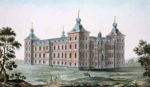 Chateau at Ronse Belgium from Choix des Monuments Edifices et Maisons les plus remarquables du Royaume des Pays Bas