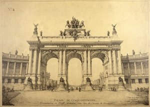 The Triumphal Arch of the Palais du Cinquantenaire Brussels