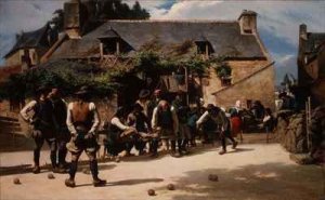 The Game of Boules at Pont Aven