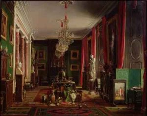 Interior of the Office of Alfred Emilien 1811-92 Count of Nieuwerkerke Director General of the Imperial Museums at the Louvre