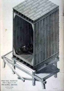 Isometrical Projection of one of the Tubes of the Britannia Bridge