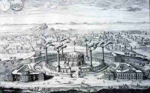 Temple copied from a design on a medal found beside an Egyptian mummy