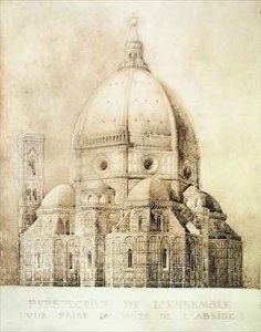 Florence Cathedral from the East from Fragments dArchitecture du Moyen Age et de la Renaissance