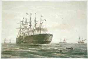 The Great Eastern under way