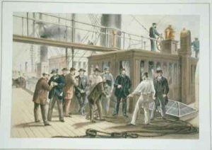 Searching for a fault after recovery of the cable from the bed of the Atlantic