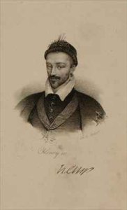 King Henri III 1551-89 of France