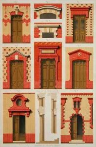 Designs for Projections and Pediments in Brick