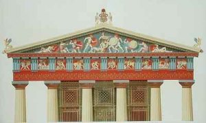 Facade of the Temple of Jupiter at Aegina