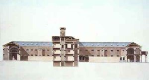 Cross Section of the New Prison in Brussels