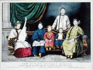 Poster advertising The Living Chinese Family