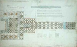 Design for a Pavement, Balliol College Chapel, Oxford