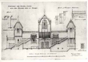 Details of Entrances, Stairs, Furnace Chamber Doorway and Handrails