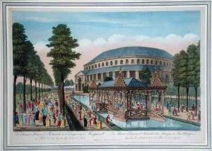 The Chinese House, the Rotunda and the Company in Masquerade in Ranelagh Gardens