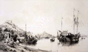 The Coast of Macao at High Tide