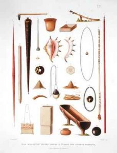 Household utensils and weapons from the Mariannas Islands