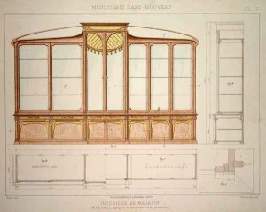 Design for a shop display cabinet 2